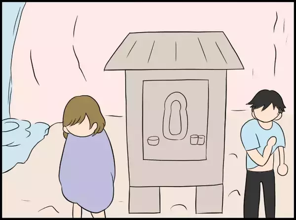 「【漫画】デートに滝行いいかも♡　心の迷いや傷が浄化された【価値観離婚 Vol.55】」の画像