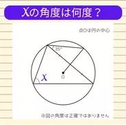 【角度当てクイズ Vol.2208】xの角度は何度？