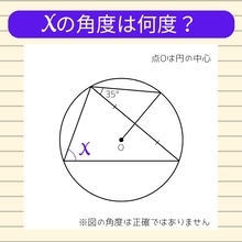 【角度当てクイズ Vol.2208】xの角度は何度？