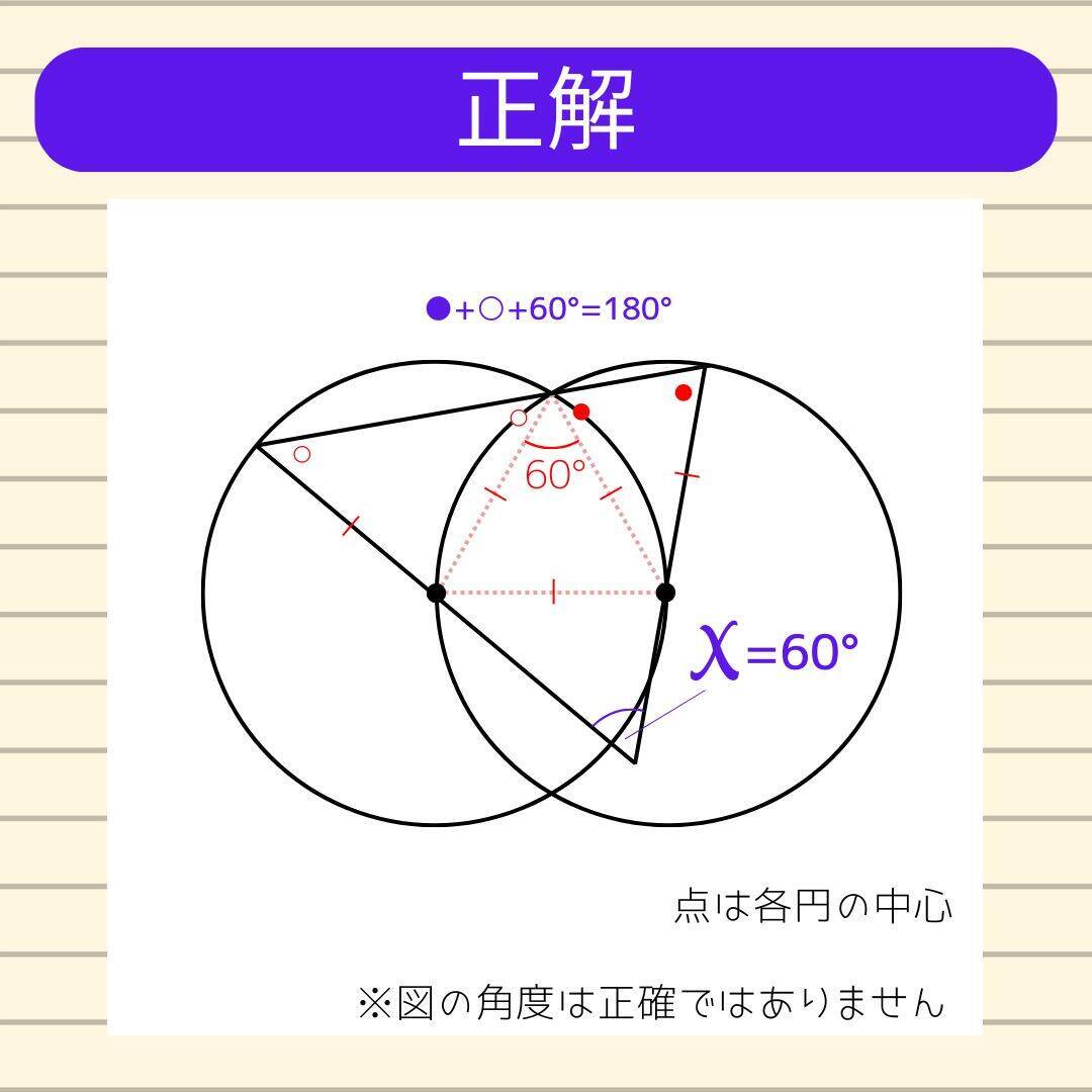 【角度当てクイズ Vol.2285】xの角度は何度？＜全3問＞