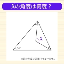 【角度当てクイズ Vol.2204】xの角度は何度？