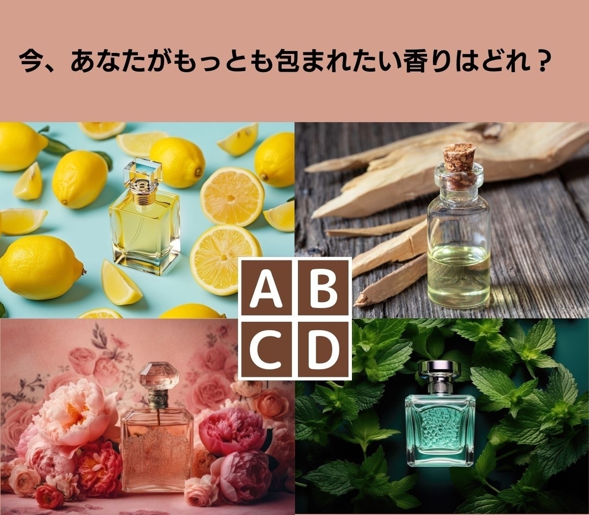 【心理テスト】好きな香りで恋への憧れを診断