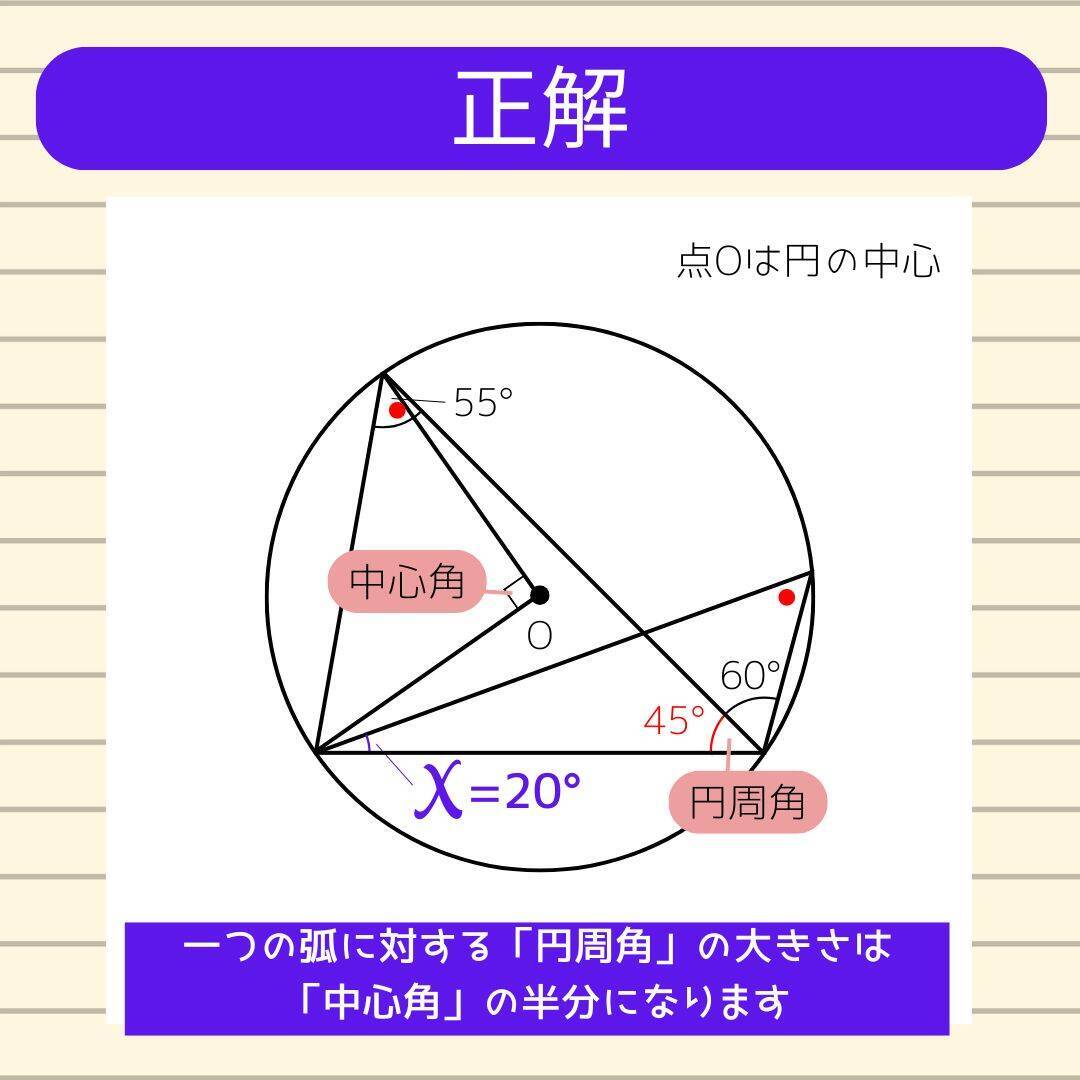 【角度当てクイズ Vol.2295】xの角度は何度？＜全3問＞