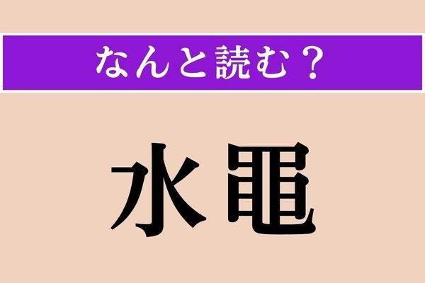 【難読漢字】「水黽」正しい読み方は？ 手足細っ！