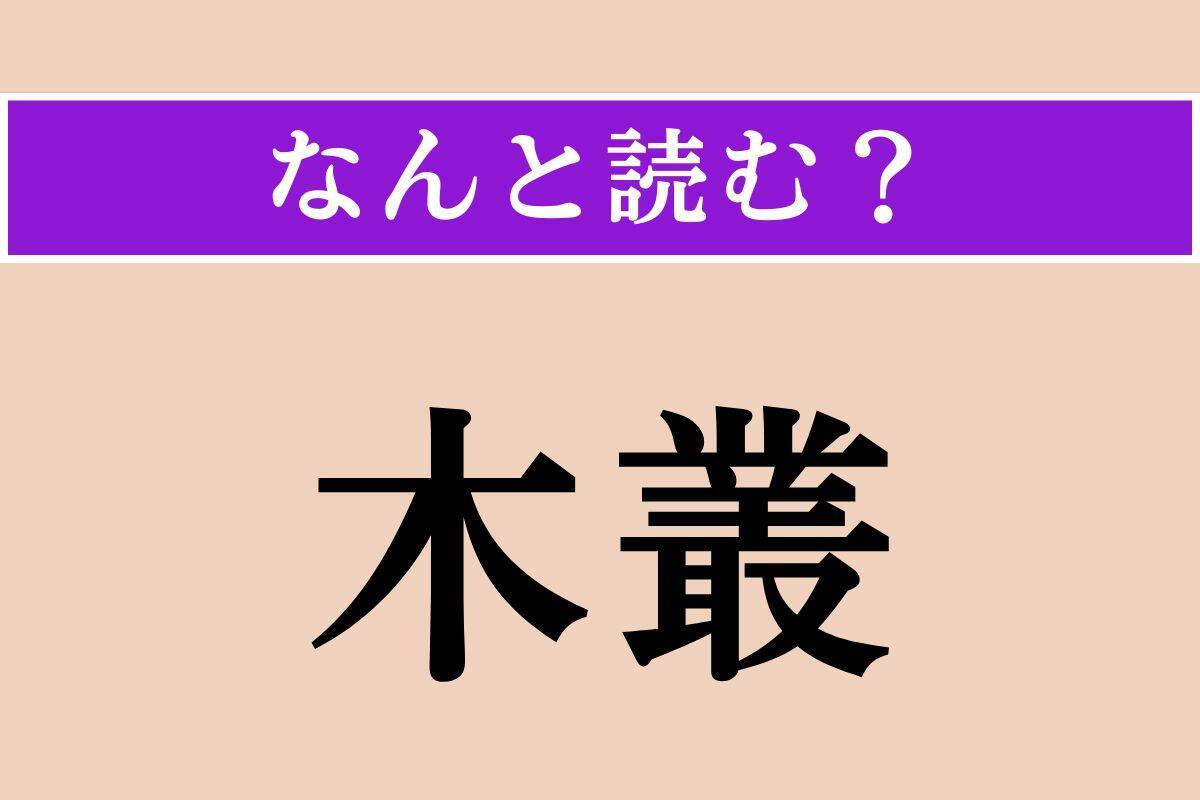 【難読漢字】「慨嘆」「明礬」「木叢」読める？