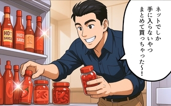 【漫画】冷蔵庫の中が真っ赤なもので埋め尽くされて“激辛の祭壇”に【激辛料理で家庭崩壊 Vol.4】