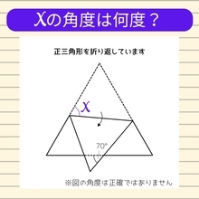 【角度当てクイズ Vol.2390】xの角度は何度？