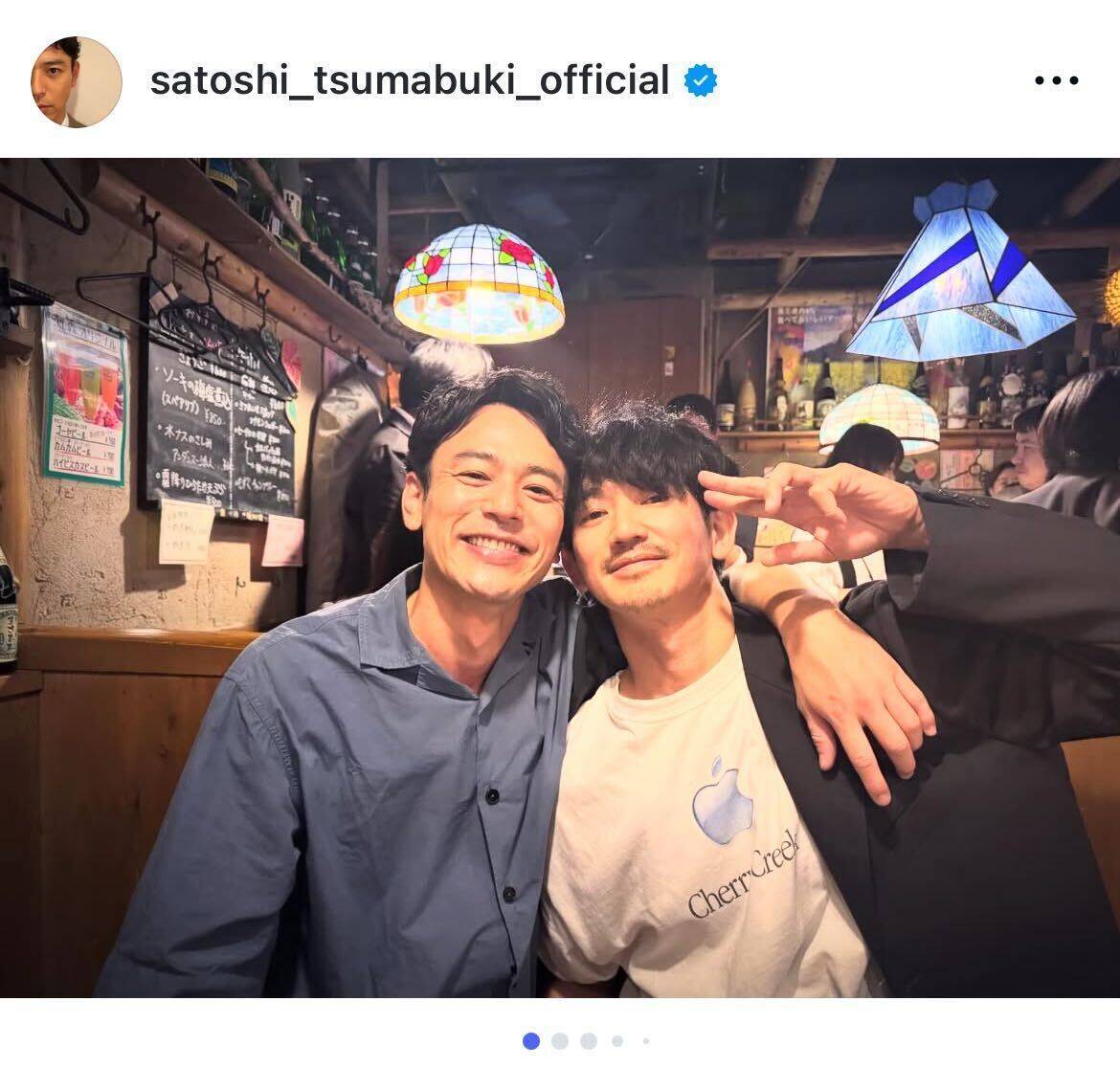 妻夫木聡「四捨五入すると50に」 同じ誕生日の永山瑛太とのツーショットで45歳の誕生日投稿