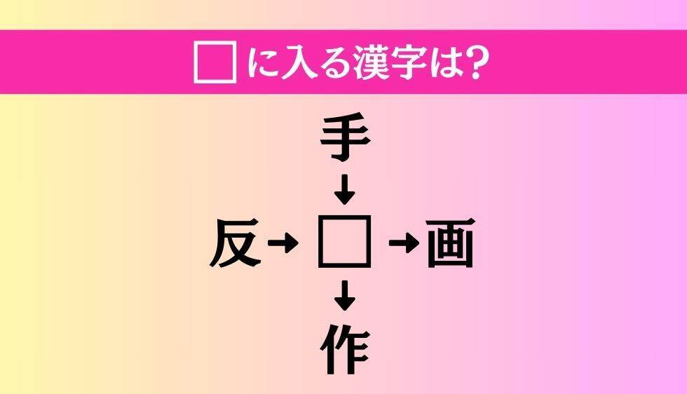 【穴埋め熟語クイズ Vol.4626】□に漢字を入れて4つの熟語を完成させてください