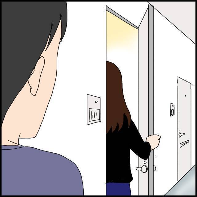 隣室の男性に引っ越しの挨拶　じっと見つめられ「変質者が多いから気をつけて」【漫画】