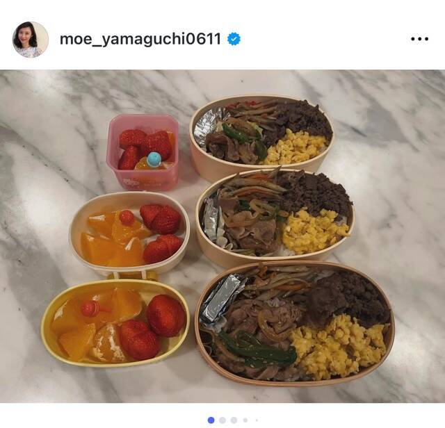 山口もえ、長女のお弁当作り卒業で「毎朝5時お弁当3個生活」終了