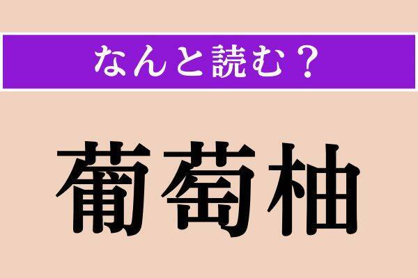 【難読漢字】「御強」「葡萄柚」「硯北」読める？