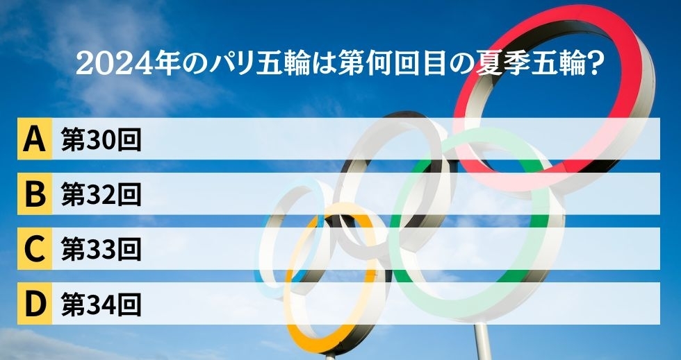 がんばれニッポン！ 2024年パリ五輪クイズ＜Vol.2＞