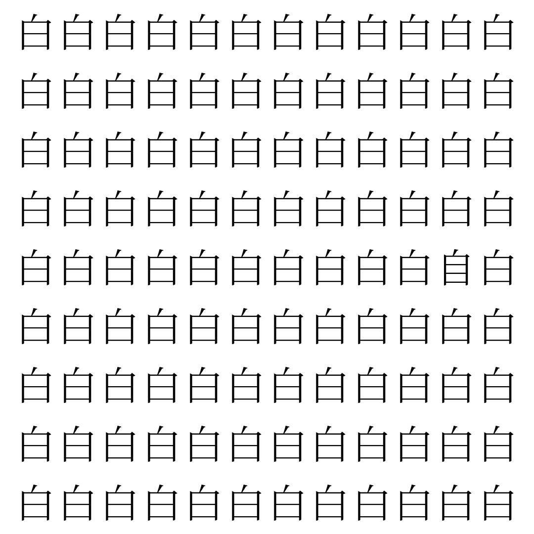 【漢字探し】ずらっと並んだ「白」の中にまぎれた別の漢字一文字は？