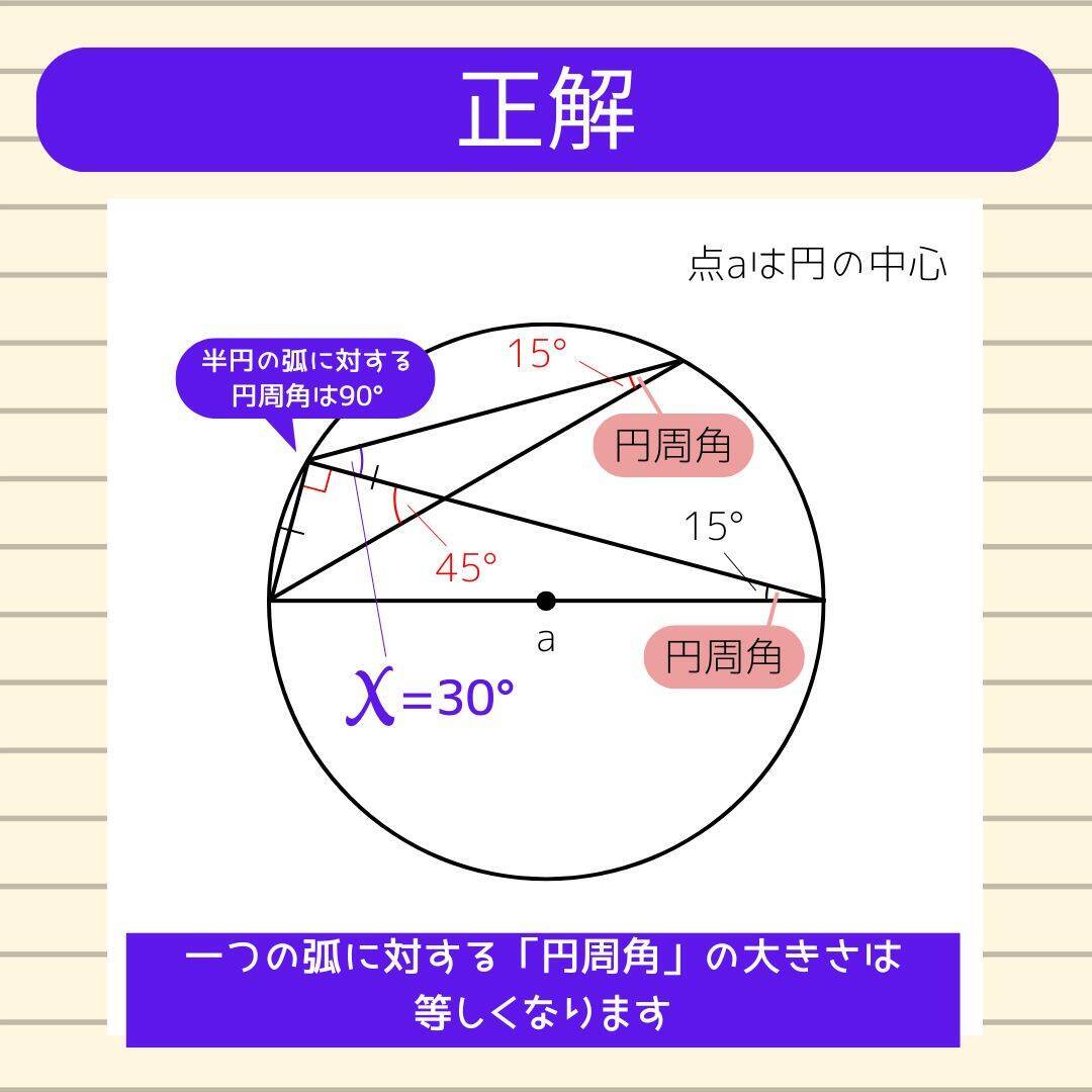 【角度当てクイズ Vol.2415】xの角度は何度？＜全3問＞