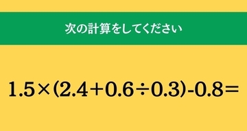 大人ならわかる？ 小学校の「算数」問題＜Vol.2722＞