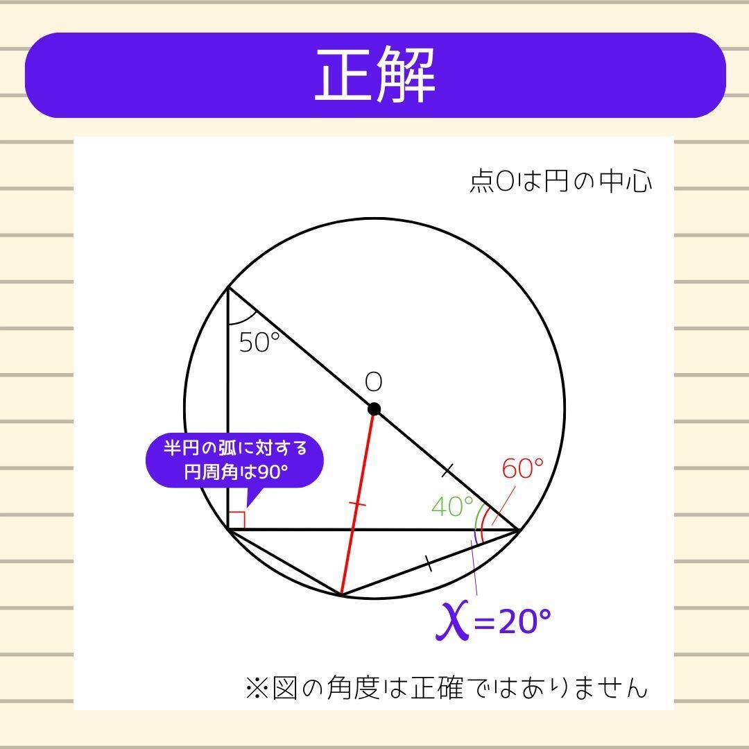 【角度当てクイズ Vol.1779】xの角度は何度？＜全3問＞