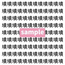 【漢字探し】ずらっと並んだ「墳」の中にまぎれた別の漢字一文字は？