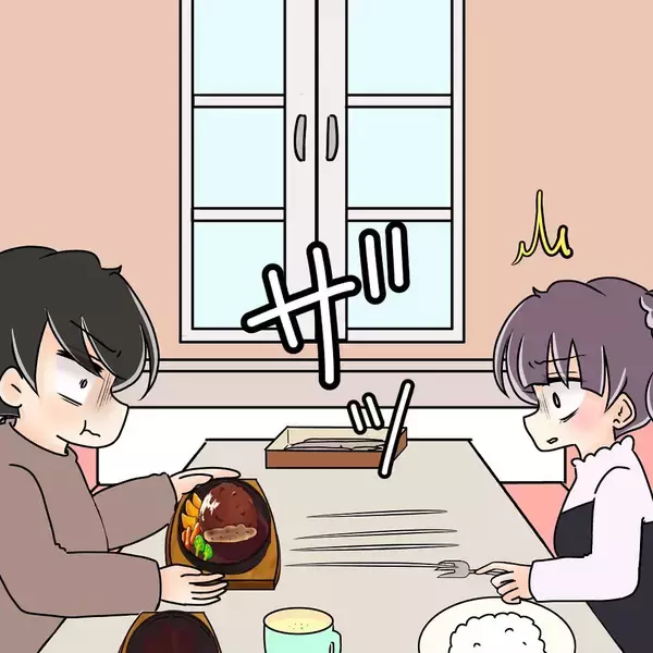 「【漫画】泣けた！「約束」を破り私のハンバーグを一心不乱に貪り食う【女は少食で然るべき Vol.39】」の画像