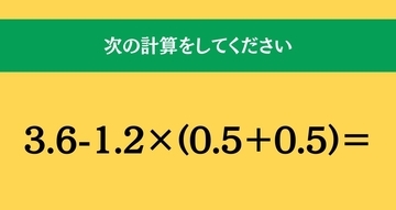 大人ならわかる？ 小学校の「算数」問題＜Vol.1776＞