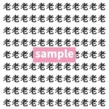 【漢字探し】ずらっと並んだ「老」の中にまぎれた別の漢字一文字は？