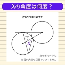 【角度当てクイズ Vol.2028】xの角度は何度？