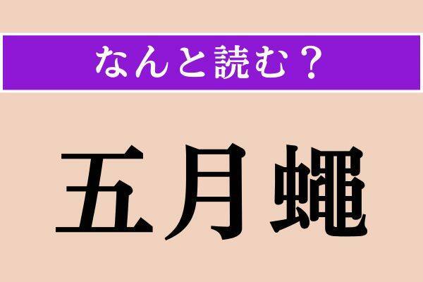 【難読漢字】「勿忘草」「五月蠅」「埃及」読める？
