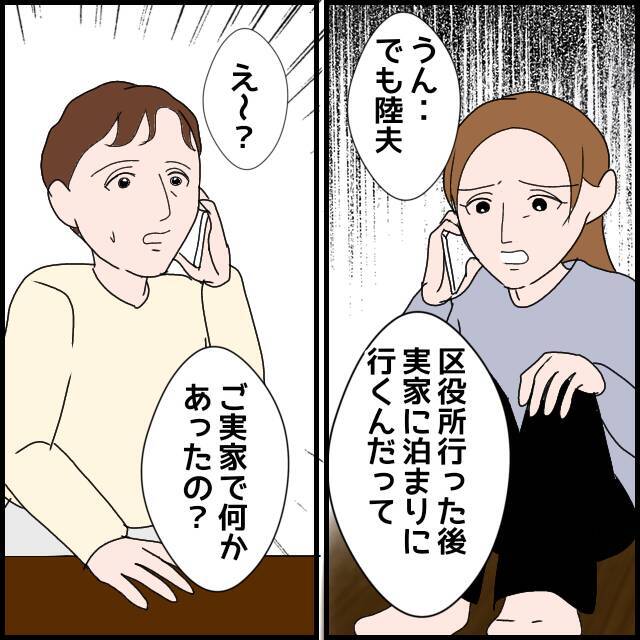 入籍日に実家に帰る理由に唖然　動揺した妻は…