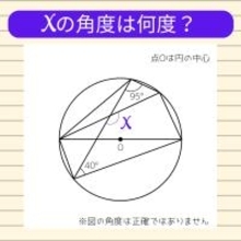 【角度当てクイズ Vol.1924】xの角度は何度？
