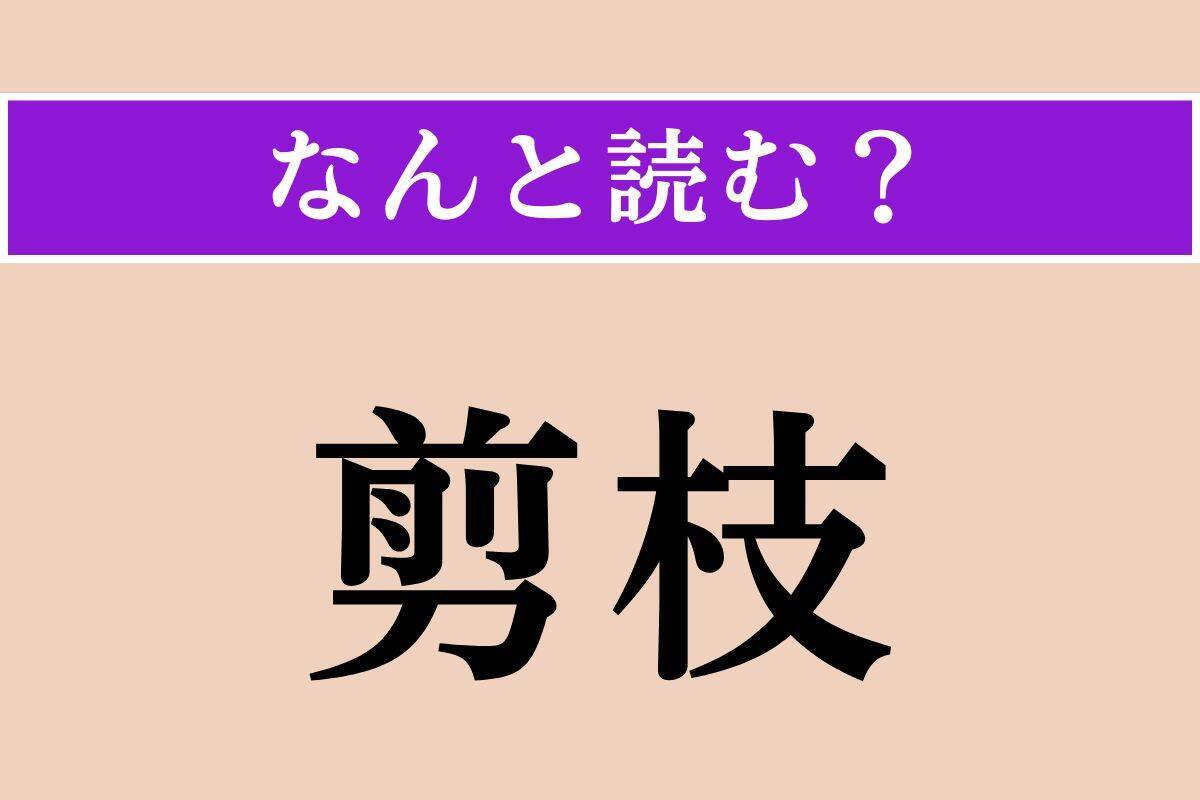 【難読漢字】「剪枝」「倦む」「従兄」読める？