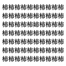 【漢字探しクイズ Vol.173】ずらっと並んだ「柿」の中にまぎれた別の漢字一文字は？