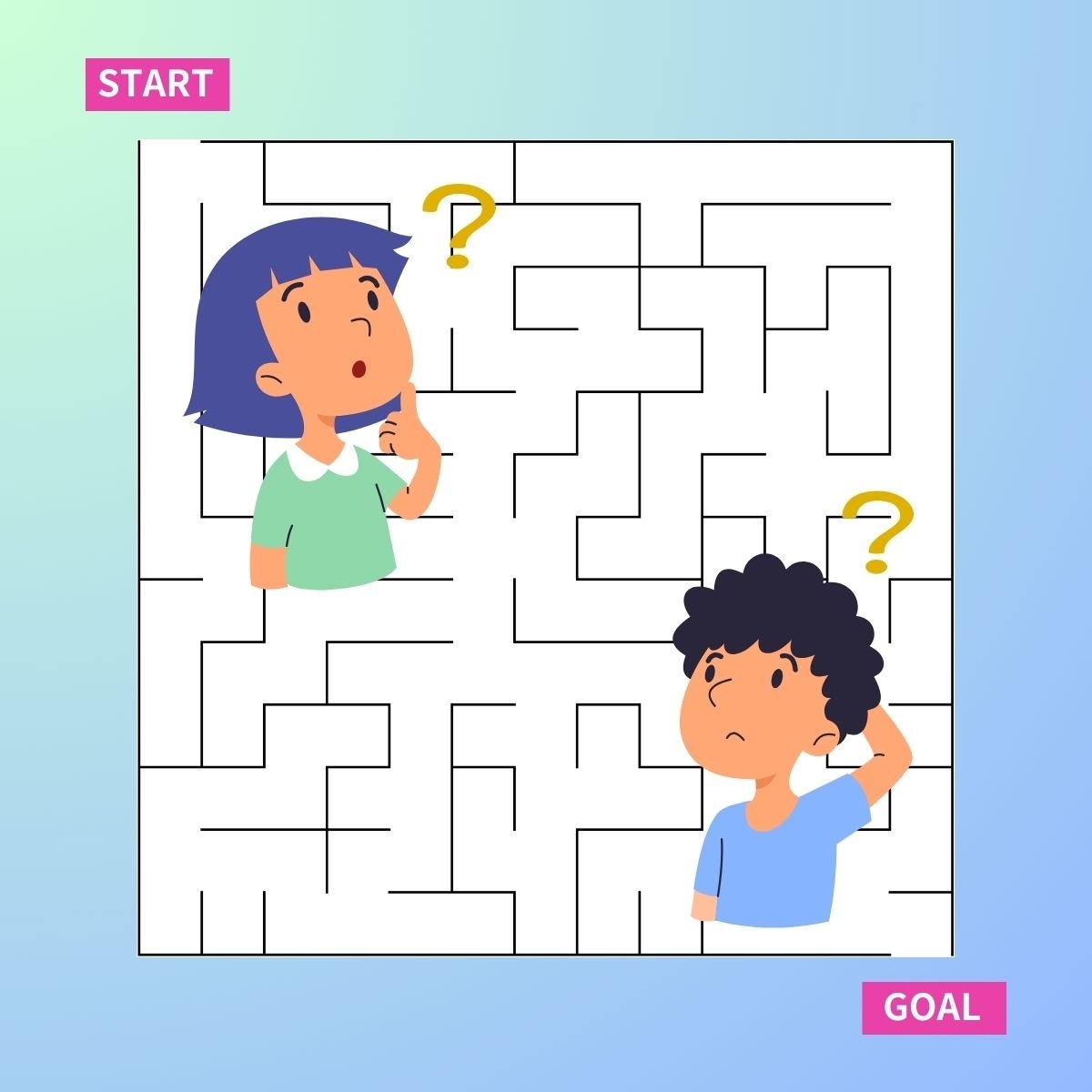 【Maze】Avoid Dead Ends and Aim for the Goal!＜6＞