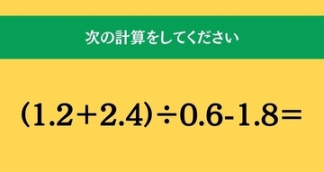 大人ならわかる？ 小学校の「算数」問題＜Vol.1754＞