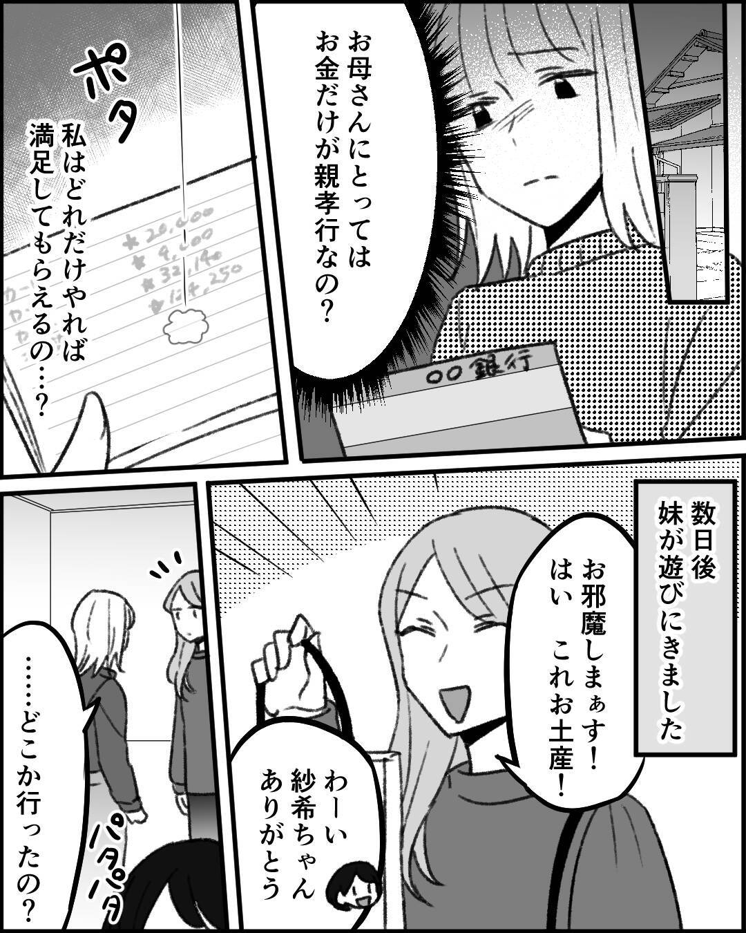 妹は母の費用で旅行へ　私にはお金を要求しているのに!?