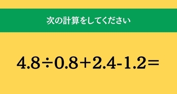 大人ならわかる？ 小学校の「算数」問題＜Vol.1498＞
