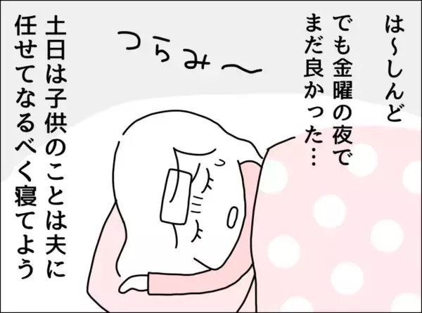 「「了解！」の一言だけ…高熱でも心配ゼロの夫、妻の本音とは？【漫画】」の画像