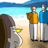 「【漫画】ヤバ美と海辺を散歩へ「ナンパされたらどうしよう」【非常識な女がウチにきた Vol.23】」の画像8