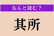 【難読漢字】「其所」正しい読み方は？ 指差す距離です