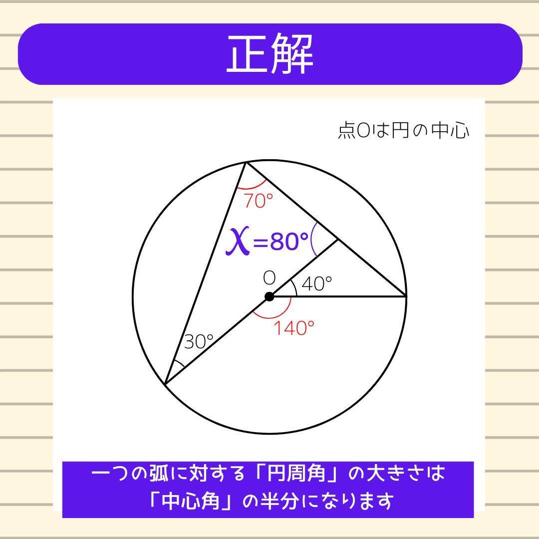 【角度当てクイズ Vol.2151】xの角度は何度？＜全3問＞
