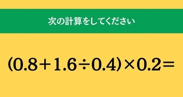 大人ならわかる？ 小学校の「算数」問題＜Vol.2494＞