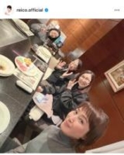 高島礼子、一路真輝の恒例誕生日会に参加　石井ふく子氏も同席