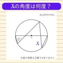 【角度当てクイズ Vol.680】xの角度は何度？