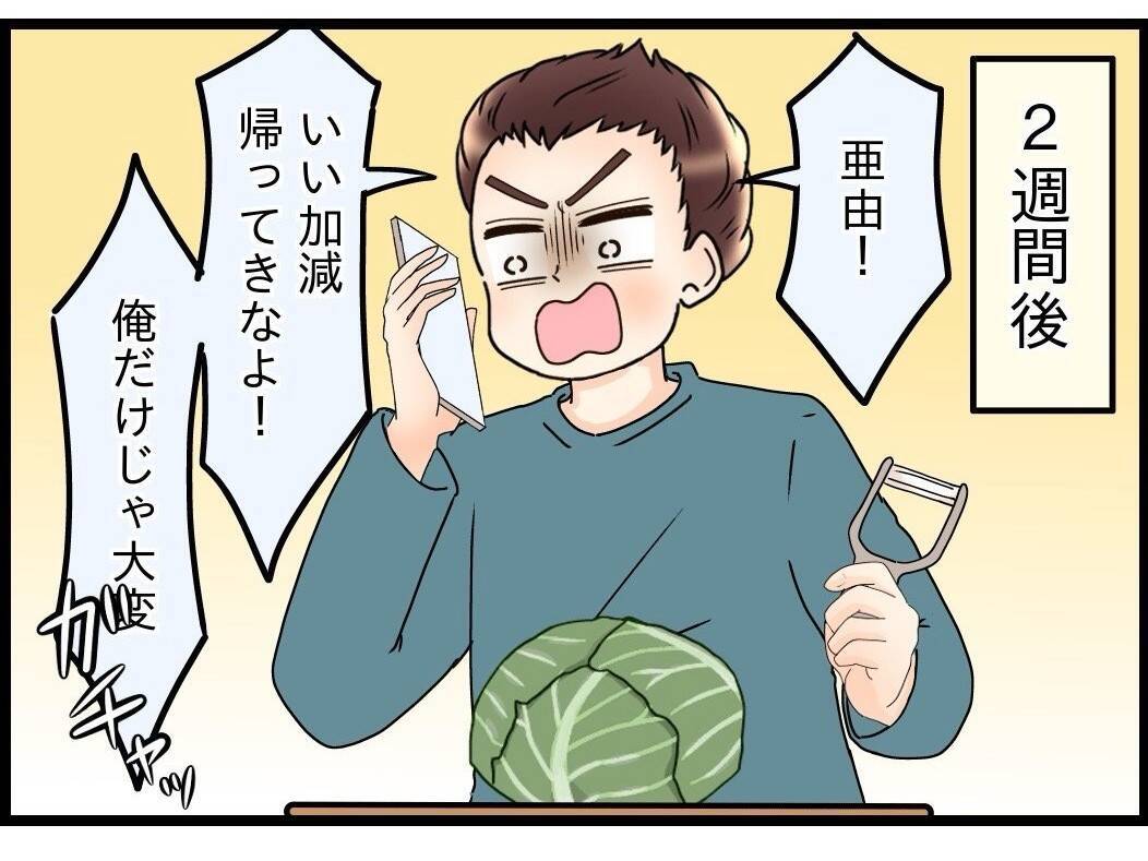 【漫画】2、3日で戻ってくるだろうと思いきや、1か月経っても帰ってこない【嫁姑問題 Vol.84】