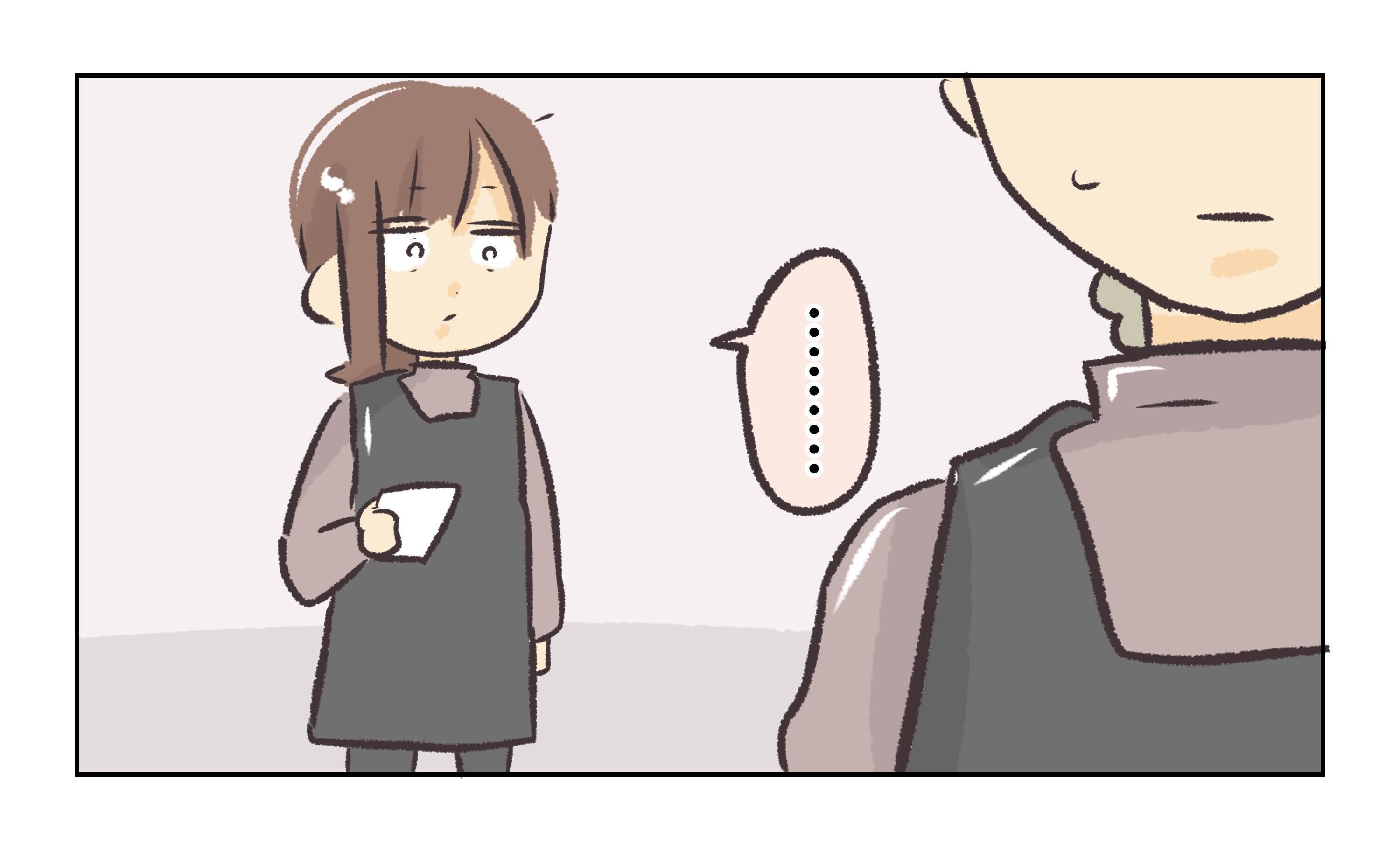 【漫画】お客さんが帰って一段落すると、先輩が深いため息【バイト先で浮気現場に遭遇 Vol.82】