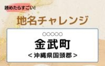 【読めたらすごい！地名チャレンジ Vol.46】「金武町」なんと読む？＜沖縄県国頭郡＞