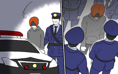 警察に捕まった元彼　連行されるその時、目が合って…!?の画像