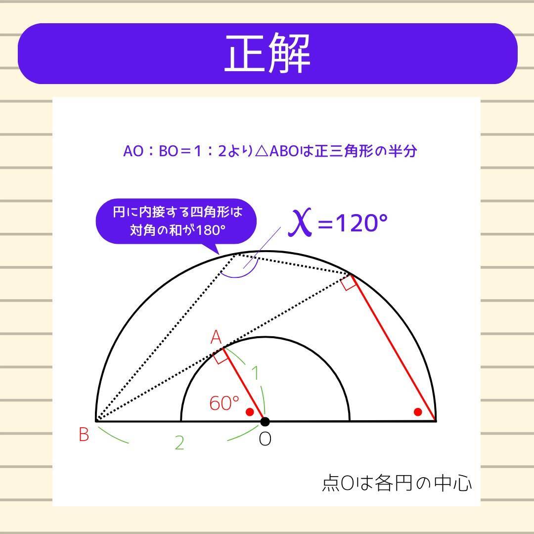 【角度当てクイズ Vol.2101】xの角度は何度？＜全3問＞