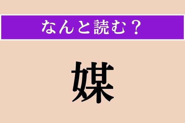 【難読漢字】「媒」正しい読み方は？「媒介」の「媒」なので、「媒介」の意味を考えるとわかるかも
