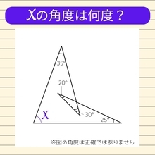 【角度当てクイズ Vol.1102】xの角度は何度？
