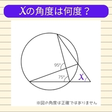 【角度当てクイズ Vol.1994】xの角度は何度？